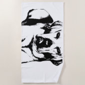 Serviette De Plage Silhouette (Devant)