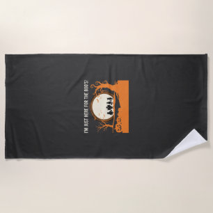 Serviette De Plage Silhouette de fantôme Halloween Boo