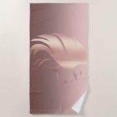 Serviette De Plage Silhouette de visage de fille tendance cool (Devant)