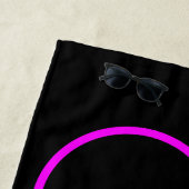 Serviette De Plage Silhouette d'une bicyclette (En situation)