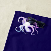 Serviette De Plage Silhouette octopus (En situation)