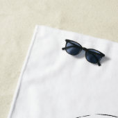 Serviette De Plage Silhouette simple, laboratoire de repos (En situation)