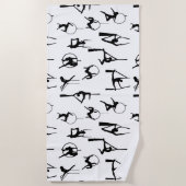 Serviette De Plage Silhouettes Lyra Aérialist (Devant)