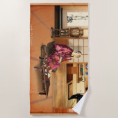 Serviette De Plage Silky Rice Powder (Devant)