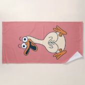Serviette De Plage Silly Goose, Quirky, Funny Cartoon Goose (Devant)