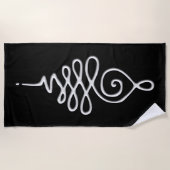 Serviette De Plage Silver Unalome (Devant)