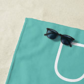 Serviette de plage simple (En situation)