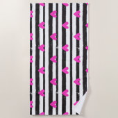 Serviette de plage Simple Chic pour la Saint-Valen (Devant)