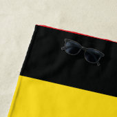 Serviette De Plage Simple Moderne Belgique National Drapeau Vêtements (En situation)