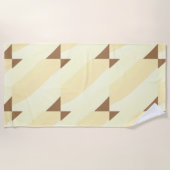 Serviette De Plage simple personnalisé minimal ajouter votre logo adr (Devant)