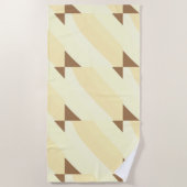 Serviette De Plage simple personnalisé minimal ajouter votre logo adr (Devant)