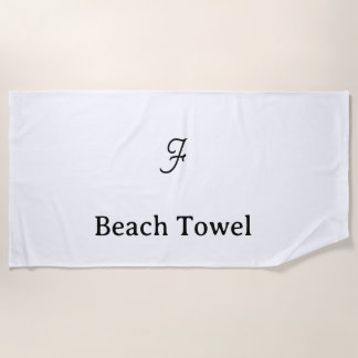 Serviette de plage simple personnalisée
