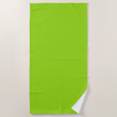 Serviette De Plage Simple vert uni (Devant)