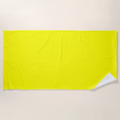 Serviette De Plage Simply Yellow Solid Color Customize (Devant)