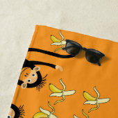 Serviette De Plage Singe mignon (En situation)