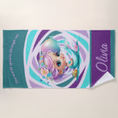 Serviette De Plage sirène (Devant)
