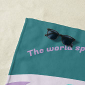 Serviette De Plage sirène (En situation)