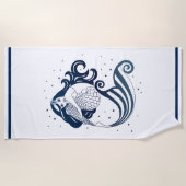 Serviette de plage—Sirène (Devant)