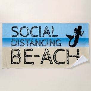 Serviette De Plage Sirène BE-ACH Distancing Social