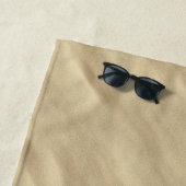 Serviette De Plage Sirène d'argent dans le sable (En situation)