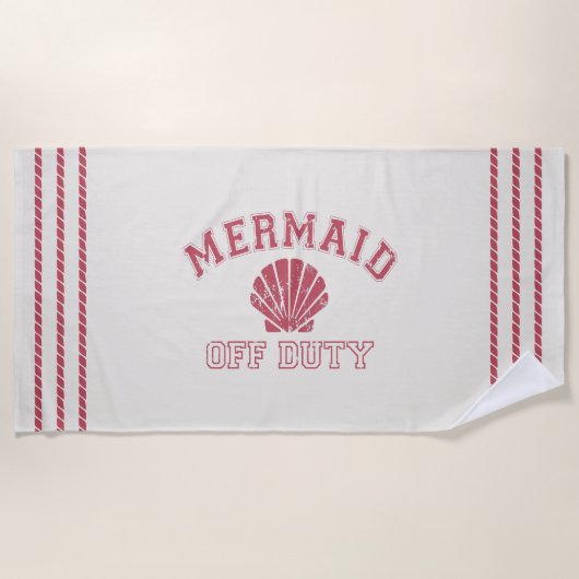 Serviette De Plage Sirène hors service (Devant)