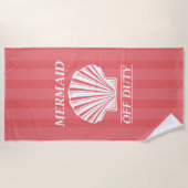 Serviette De Plage Sirène hors service (Devant)