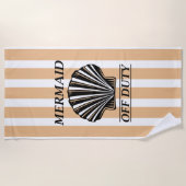 Serviette De Plage Sirène hors service (Devant)