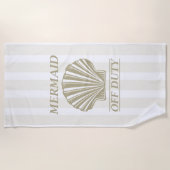 Serviette De Plage Sirène hors service (Devant)