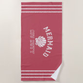 Serviette De Plage Sirène hors service (Devant)