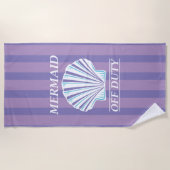 Serviette De Plage Sirène hors service (Devant)