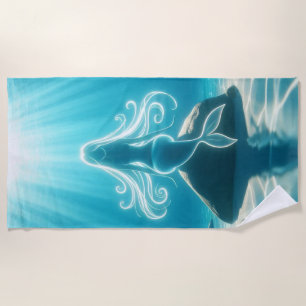 Serviette De Plage Sirène sous-marine éclairée
