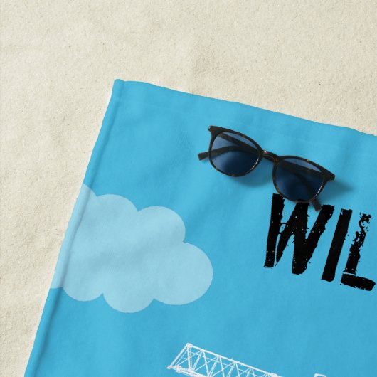 Serviette De Plage Site des camions de construction de camions d'exca (En situation)