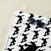 Serviette De Plage Skateboard Skateboard Skateboard Silhouette (En situation)