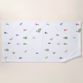 Serviette De Plage Ski alpin d'hiver Ski Ski Ski Motif (Devant)