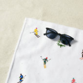 Serviette De Plage Ski alpin d'hiver Ski Ski Ski Motif (En situation)