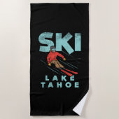 Serviette De Plage Ski Lake Tahoe (Devant)