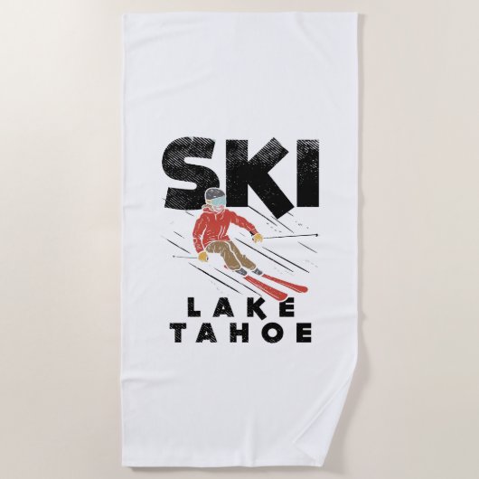 Serviette De Plage Skiing (Devant)