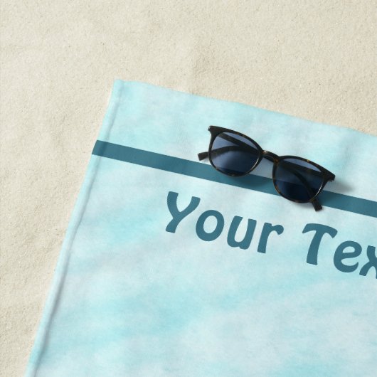 Serviette De Plage Skis De Fond Sur Neige (En situation)