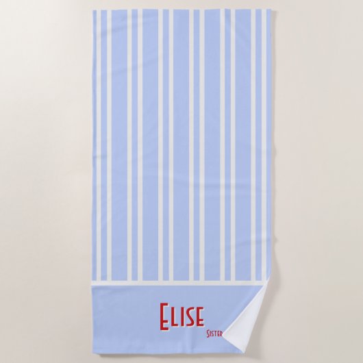 Serviette De Plage Sky Blue City Chic Bachelorette (Devant)