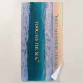 Serviette de plage "Sky Meets the Sea" (Devant)