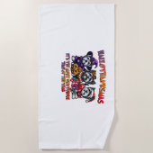 Serviette De Plage Skye Terrier Halloween Thanksgiving Noël Classes (Devant)