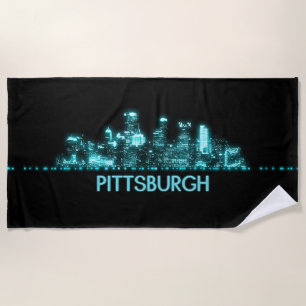 Serviette De Plage Skyline de Pittsburgh