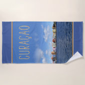 Serviette De Plage Skyline de Willemstad (personnalisable) (Devant)