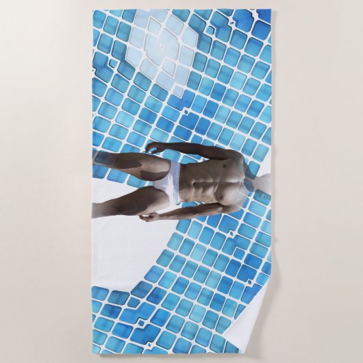 Serviette De Plage SlipperyJoe's Homme sous-vêtements 6 pack poitrine (Devant)