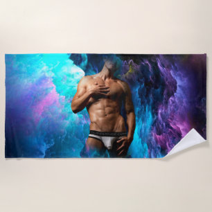 Serviette De Plage SlipperyJoe's sous-vêtements masculins musclés ren