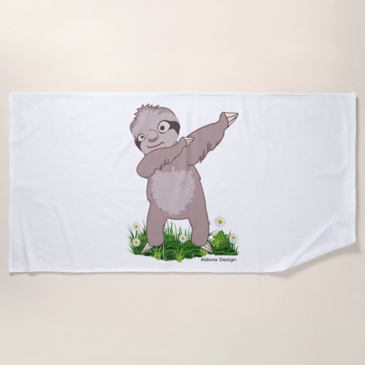 Serviette De Plage Sloth Dabs (Devant)