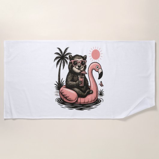 Serviette De Plage Sloth Team Sloth Randonnée Camping (Devant)