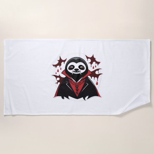 Serviette De Plage Sloth vampire Classic T-Shirt_1 (Devant)