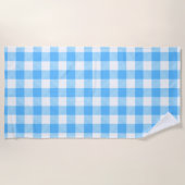 Serviette De Plage Slow-Living Summer Sky Check (Devant)
