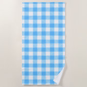 Serviette De Plage Slow-Living Summer Sky Check (Devant)